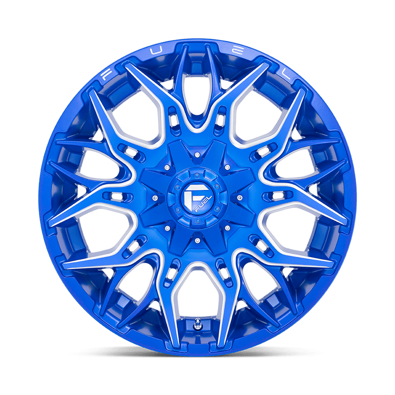 Fuel D770 Twitch Cast Aluminum Wheel - Anodized Blue Milled
