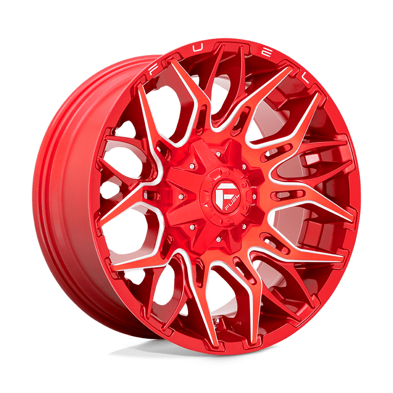 Fuel D771 Twitch Cast Aluminum Wheel - Candy Red Milled