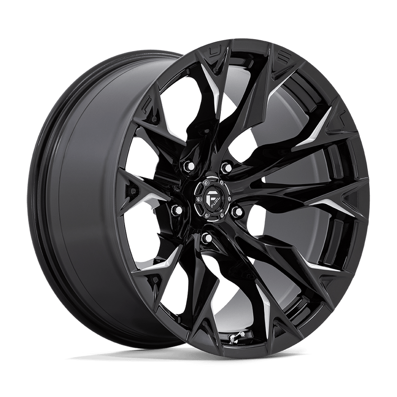 D803 Flame Cast Aluminum Wheel in Gloss Black Milled Finish from Fuel Wheels - View 1