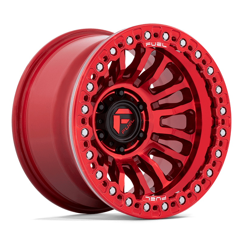 FC125 Rincon Beadlock Cast Aluminum Wheel in Candy Red Finish from Fuel Wheels - View 1