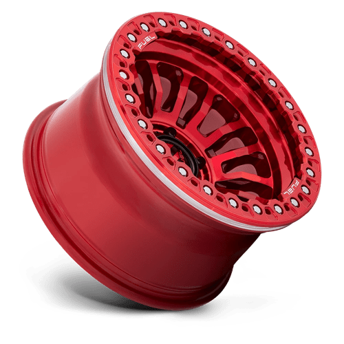 FC125 Rincon Beadlock Cast Aluminum Wheel in Candy Red Finish from Fuel Wheels - View 3