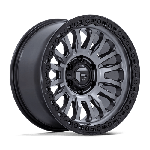 FC857 Rincon Cast Aluminum Wheel in Matte Gunmetal with Black Lip Finish from Fuel Wheels - View 2