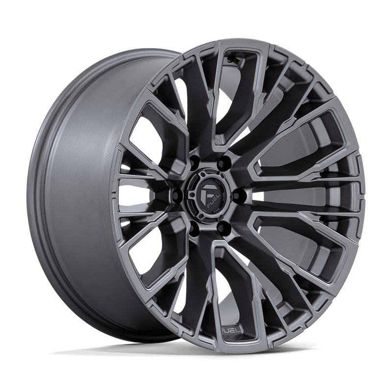 D848 Rebar Cast Aluminum Wheel in Matte Gunmetal Finish from Fuel Wheels - View 1