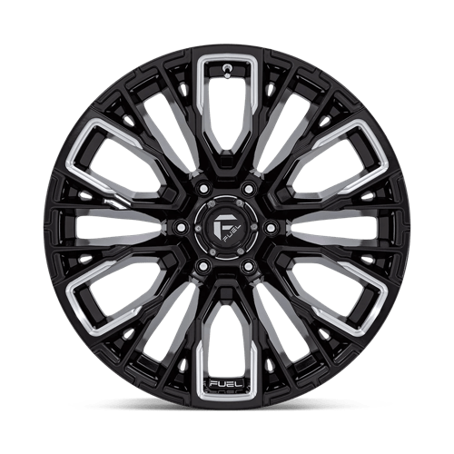 D849 Rebar Cast Aluminum Wheel in Gloss Black Milled Finish from Fuel Wheels - View 5