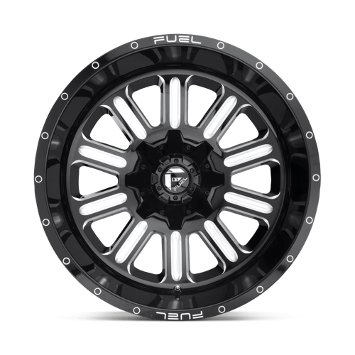 D620 Hardline Cast Aluminum Wheel in Gloss Black Milled Finish from Fuel Wheels - View 5