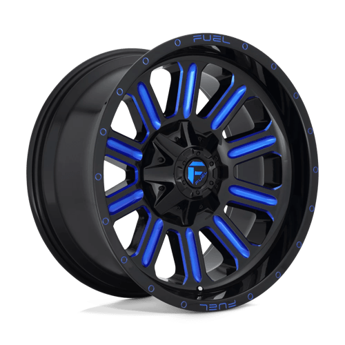 D646 Hardline Cast Aluminum Wheel in Gloss Black Blue Tinted Clear Finish from Fuel Wheels - View 2