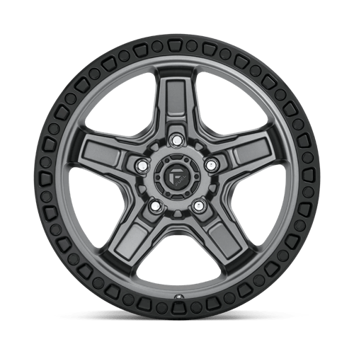 D698 Kicker Cast Aluminum Wheel in Matte Gunmetal Black Bead Ring Finish from Fuel Wheels - View 5