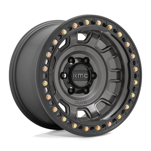 KM236 TANK Beadlock Cast Aluminum Wheel in Anthracite Finish from KMC Wheels - View 2