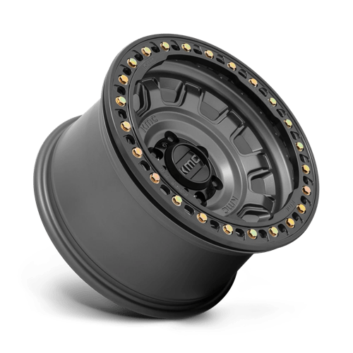 KM236 TANK Beadlock Cast Aluminum Wheel in Anthracite Finish from KMC Wheels - View 3