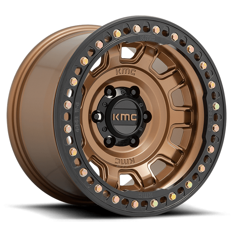 KMC Tank Beadlock Cast Aluminum Wheel (KM236) - Matte Bronze