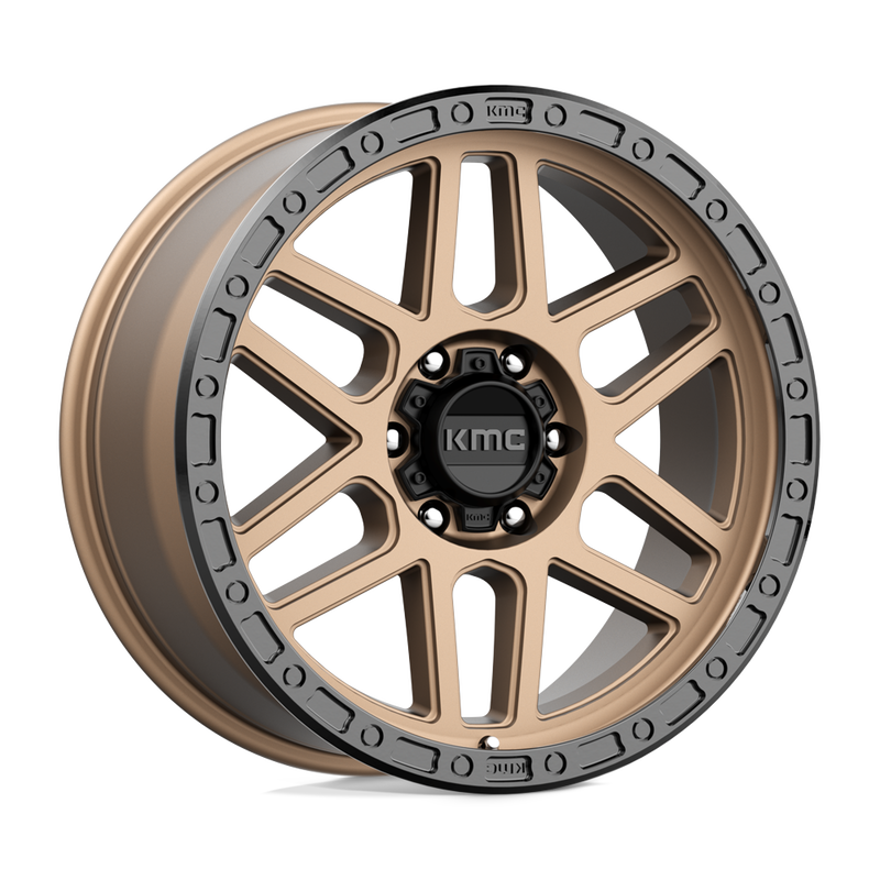 KM544 MESA Cast Aluminum Wheel in Matte Bronze with Black Lip Finish from KMC Wheels - View 1
