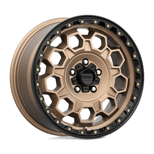 KM545 TREK Cast Aluminum Wheel in Matte Bronze with Black Lip Finish from KMC Wheels - View 2
