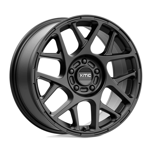KM708 Bully Cast Aluminum Wheel in Satin Black Finish from KMC Wheels - View 2
