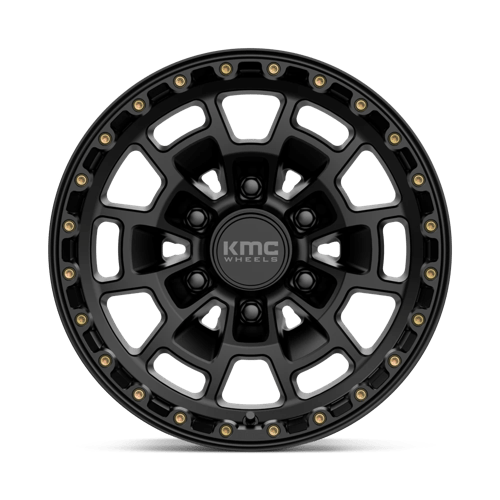 KM718 Summit Cast Aluminum Wheel in Satin Black Finish from KMC Wheels - View 5