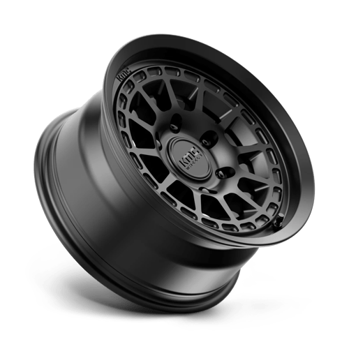 KM719 Canyon Cast Aluminum Wheel in Satin Black Finish from KMC Wheels - View 3
