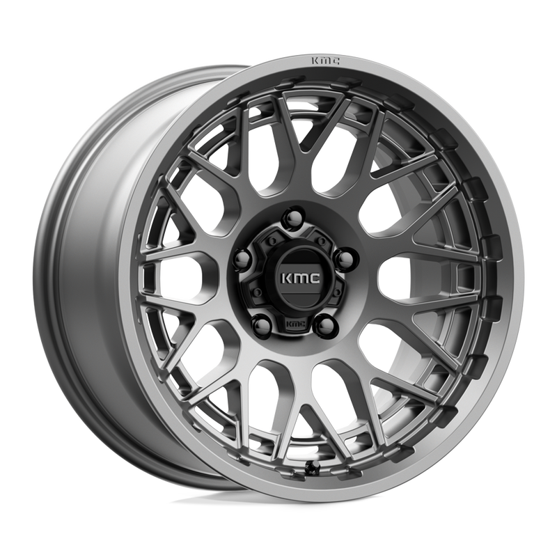 KM722 Technic Cast Aluminum Wheel in Anthracite Finish from KMC Wheels - View 1