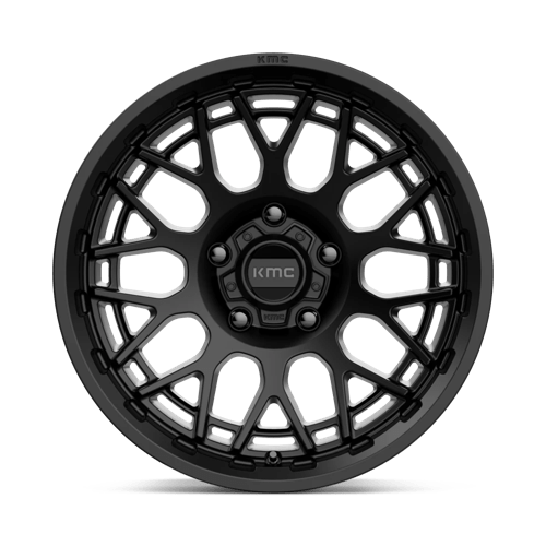 KM722 Technic Cast Aluminum Wheel in Satin Black Finish from KMC Wheels - View 5