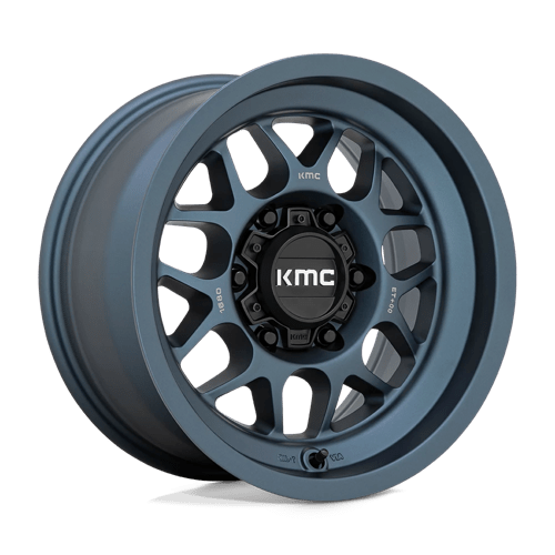 KM725 Terra Cast Aluminum Wheel in Metallic Blue Finish from KMC Wheels - View 2