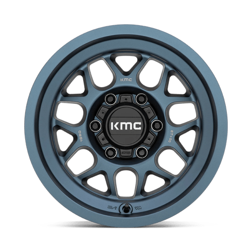 KM725 Terra Cast Aluminum Wheel in Metallic Blue Finish from KMC Wheels - View 5