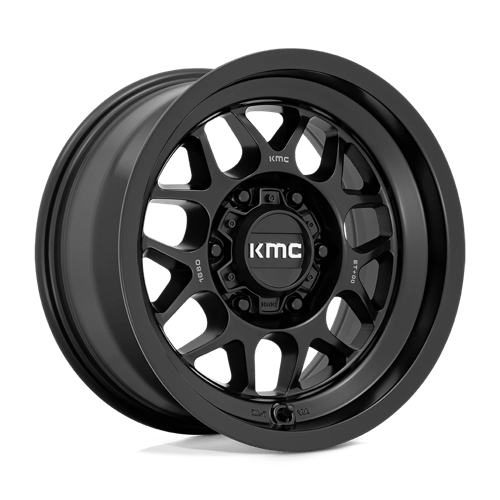 KM725 Terra Cast Aluminum Wheel in Satin Black Finish from KMC Wheels - View 2