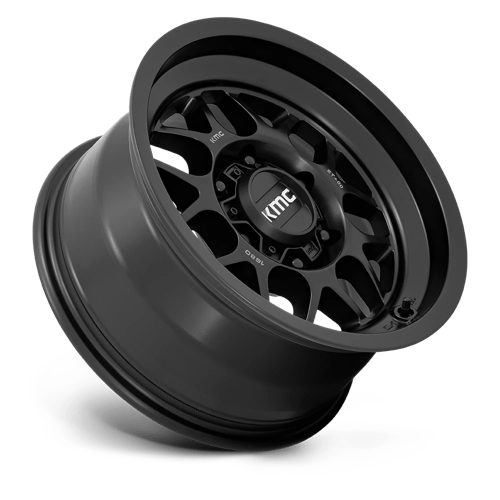 KM725 Terra Cast Aluminum Wheel in Satin Black Finish from KMC Wheels - View 3