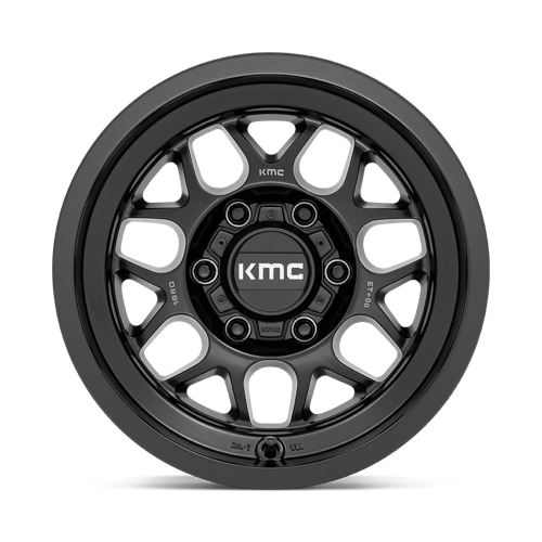 KM725 Terra Cast Aluminum Wheel in Satin Black Finish from KMC Wheels - View 5