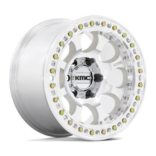 KM237 RIOT Beadlock Cast Aluminum Wheel in Machined Finish from KMC Wheels - View 2