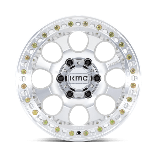 KM237 RIOT Beadlock Cast Aluminum Wheel in Machined Finish from KMC Wheels - View 5