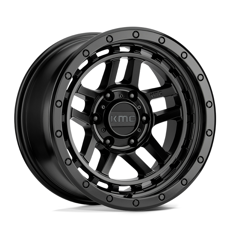 KM540 Recon Cast Aluminum Wheel in Satin Black Finish from KMC Wheels - View 1