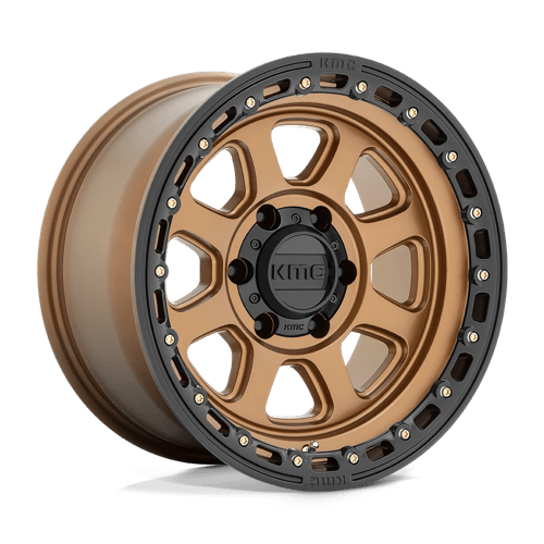 KM548 Chase Cast Aluminum Wheel in Matte Bronze with Black Lip Finish from KMC Wheels - View 2