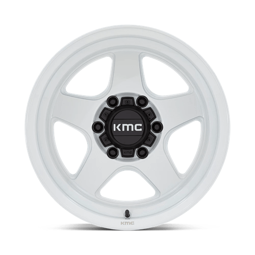 KM728 LOBO Cast Aluminum Wheel in Gloss White Finish from KMC Wheels - View 5