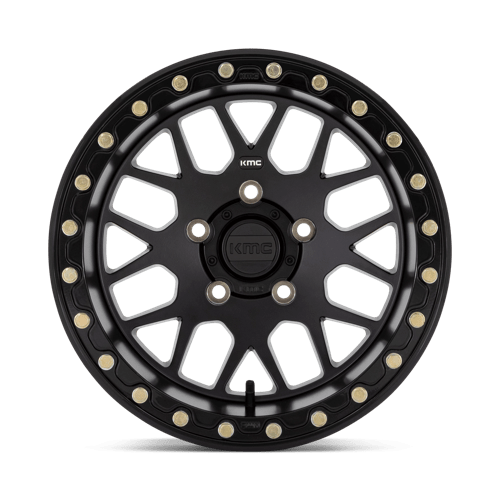 KS235 Grenade Beadlock Cast Aluminum Wheel in Satin Black Finish from KMC Wheels - View 5