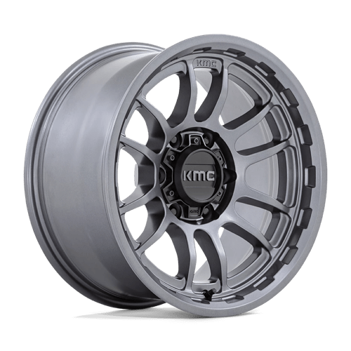 KM727 Wrath Cast Aluminum Wheel in Matte Anthracite Finish from KMC Wheels - View 2