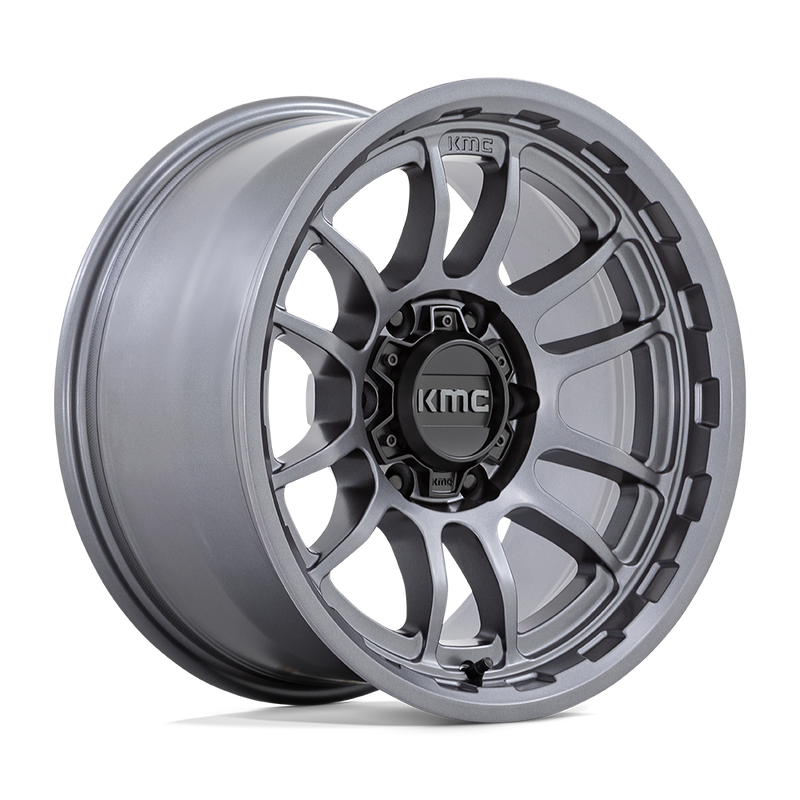 KM727 Wrath Cast Aluminum Wheel in Matte Anthracite Finish from KMC Wheels - View 1
