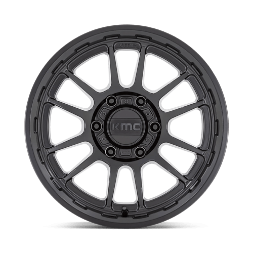 KM727 Wrath Cast Aluminum Wheel in Satin Black Finish from KMC Wheels - View 5