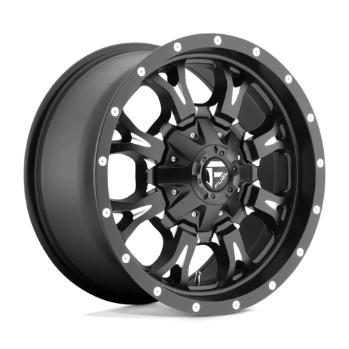 D517 Krank Cast Aluminum Wheel in Matte Black Milled Finish from Fuel Wheels - View 2