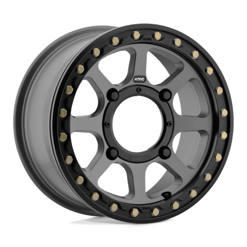 KS234 Addict 2 Beadlock Cast Aluminum Wheel in Satin Gray Finish from KMC Wheels - View 2