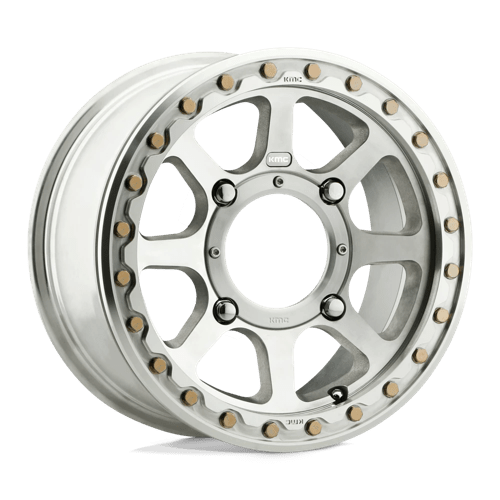 KS234 Addict 2 Beadlock Cast Aluminum Wheel in Machined Finish from KMC Wheels - View 2