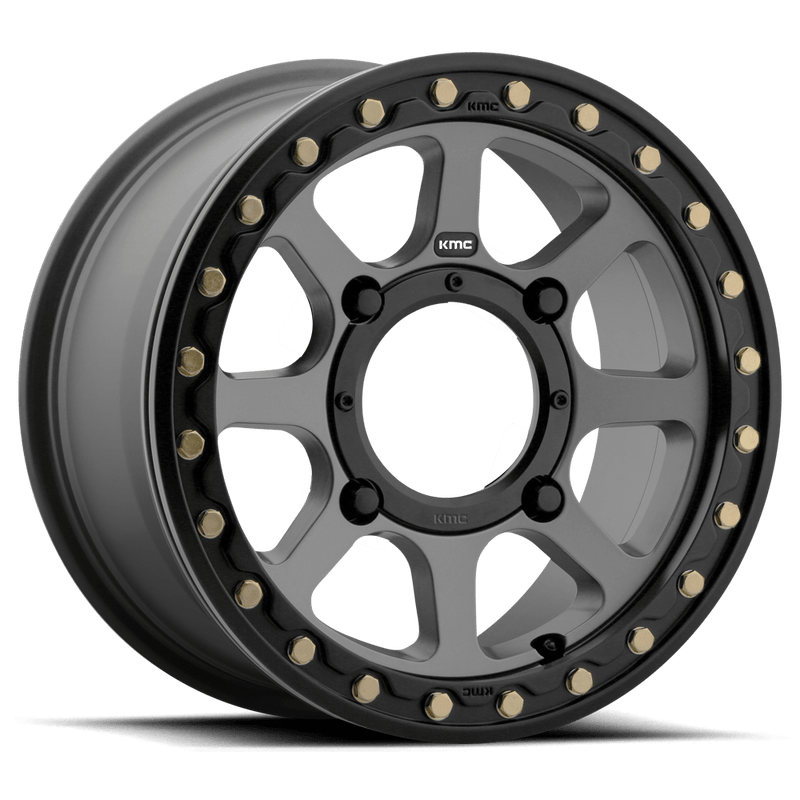 KMC Addict 2 Beadlock Cast Aluminum Wheel (KS234) - Satin Gray