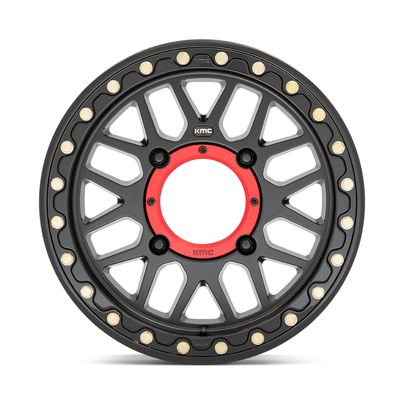 KMC Grenade Beadlock Cast Aluminum Wheel (KS235) - Satin Black