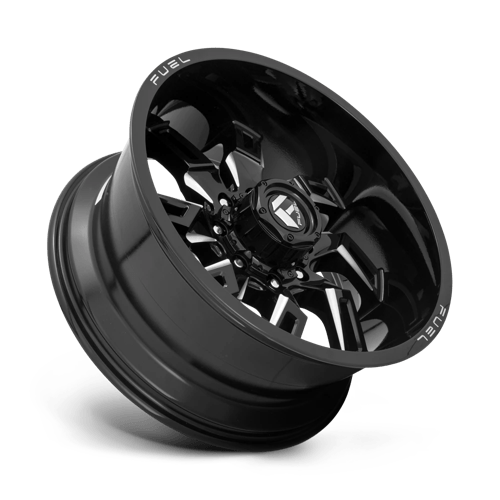 D747 Lockdown Cast Aluminum Wheel in Gloss Black Milled Finish from Fuel Wheels - View 3