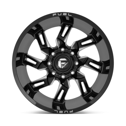 D747 Lockdown Cast Aluminum Wheel in Gloss Black Milled Finish from Fuel Wheels - View 5
