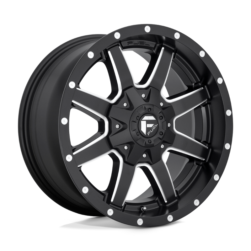 D538 Maverick Cast Aluminum Wheel in Matte Black Milled Finish from Fuel Wheels - View 1
