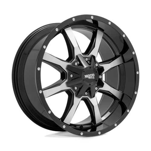 MO970 Cast Aluminum Wheel in Gloss Black Machined Face Finish from Moto Metal Wheels - View 2