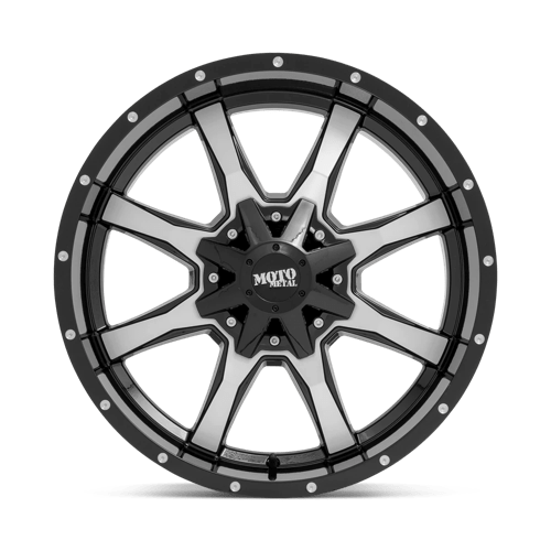 MO970 Cast Aluminum Wheel in Gloss Black Machined Face Finish from Moto Metal Wheels - View 4