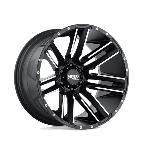 MO978 Razor Cast Aluminum Wheel in Satin Black Machined Finish from Moto Metal Wheels - View 2