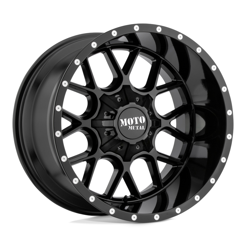 MO986 Siege Cast Aluminum Wheel in Gloss Black Finish from Moto Metal Wheels - View 1