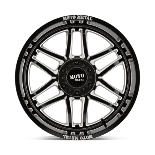 MO992 Folsom Cast Aluminum Wheel in Gloss Black Milled Finish from Moto Metal Wheels - View 3