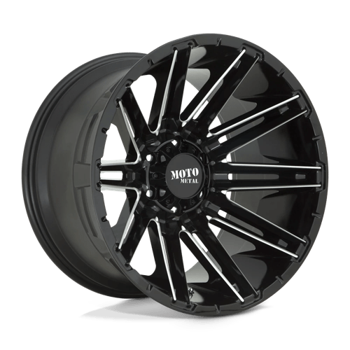 MO998 Kraken Cast Aluminum Wheel in Gloss Black Milled Finish from Moto Metal Wheels - View 2