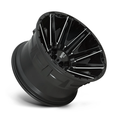 MO998 Kraken Cast Aluminum Wheel in Gloss Black Milled Finish from Moto Metal Wheels - View 3